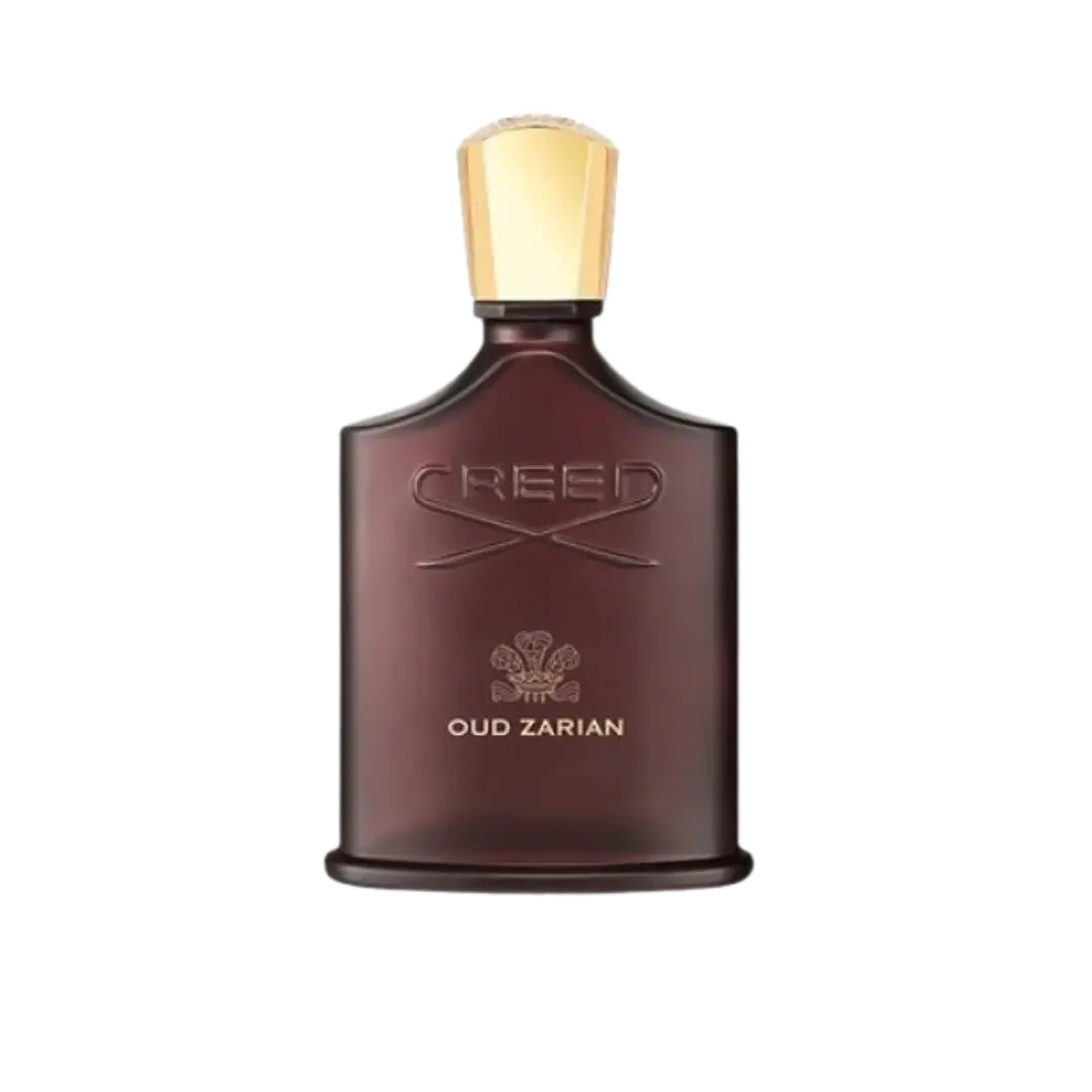 Creed Oud Zarian perfume bottle on a white background
